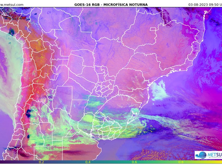 Frente fria ameniza calor no Sul do Brasil, mas chuva acontece de forma pontual e irregular