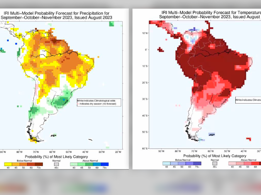 MT e GO podem ter chuva abaixo da média, temperaturas elevadas e problemas se estendendo até o milho safrinha