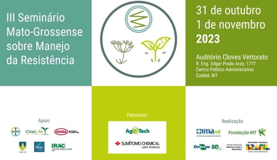 Seminário vai discutir manejo de resistência em lavouras de Mato Grosso