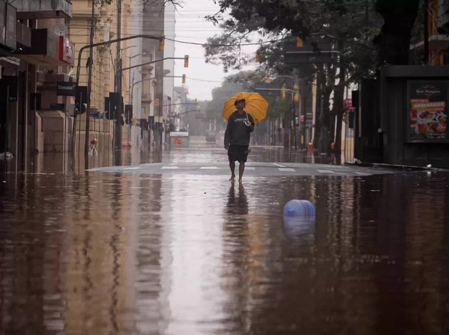 Frente causará chuva forte nas áreas de enchente da Grande Porto Alegre