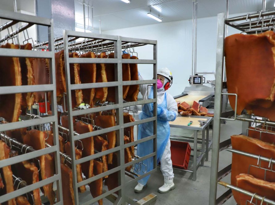 Com 70,4 toneladas, Paraná foi recordista na exportação de bacon em 2023