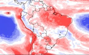 Chuva segue mais concentrada no Centro-Sul do Brasil e não chega com intensidade à parte norte do Centro-Oeste nos próximos sete dias