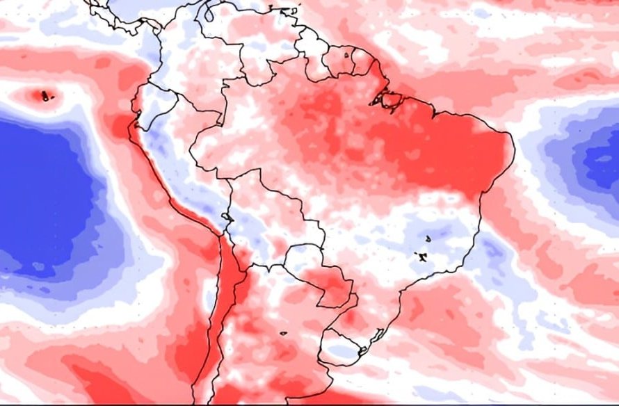 Chuva segue mais concentrada no Centro-Sul do Brasil e não chega com intensidade à parte norte do Centro-Oeste nos próximos sete dias