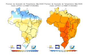 Prognóstico do Inmet para o outono é de chuvas abaixo da média nas regiões Sul, Sudeste, Centro-Oeste e Nordeste