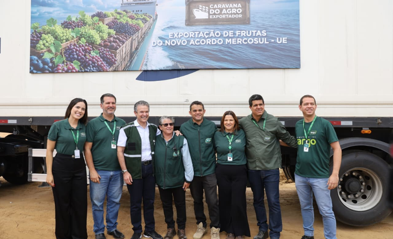 Ministro André de Paula participa de ato simbólico de exportação de uvas com oportunidades abertas pelo Acordo Mercosul-União Europeia