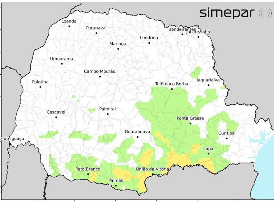 Simepar prevê mais geadas para o Paraná nesta 3ª feira (12); atenção ao feijão e milho safrinha