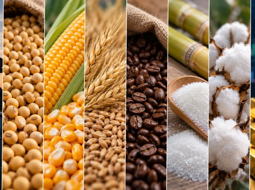 Commodities caem em bloco nesta 5ª; petróleo desaba e pressão chega a grãos, café, açúcar e algodão